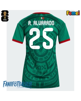 Mexic Roberto Alvarado #25 Echipament de Fotbal Replică Mondial 2026 Femei Acasa